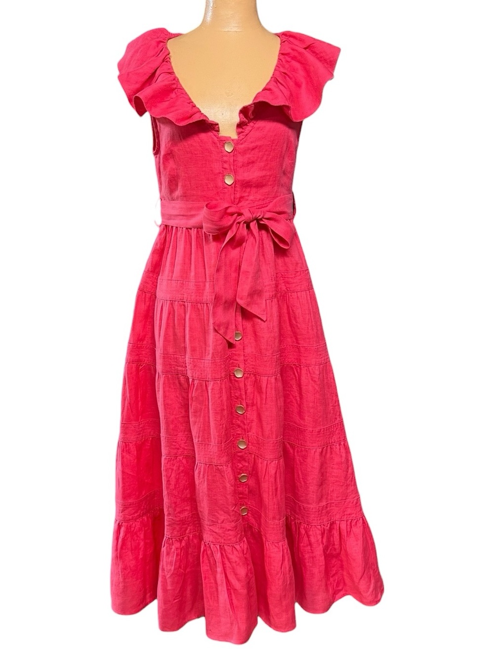 COOP by Trelise Cooper,  Collar Scheme Dress 100% Linen